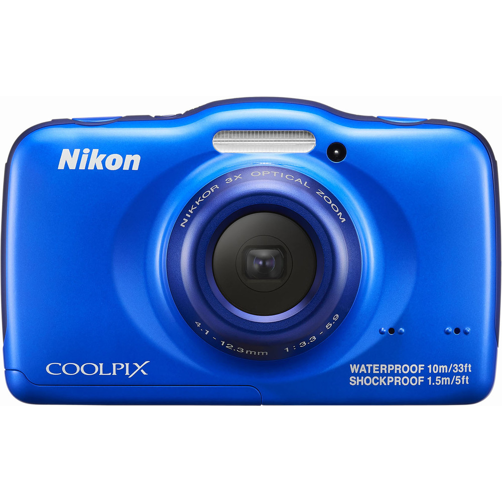 Digitální fotoaparát NIKON COOLPIX S32 BLUE + BATOH