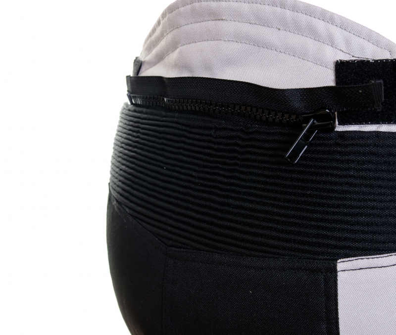 Kalhoty moto dámské MELBOURNE textilní šedé/fluo/černé M