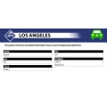 Autopotah LOS ANGELES kožený černý 1ks