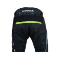 Kalhoty moto pánské FIORANO textilní černé/zelené 3XL