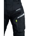 Kalhoty moto pánské FIORANO textilní černé/zelené 4XL