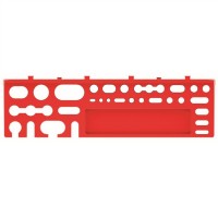 Sada držáků na nářadí BINEER SHELFS 384x111mm, červená, 2 ks