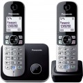 Bezdrátový telefon - PANASONIC KX TG6812FXB DUO DECT