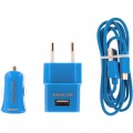 USB kit 1 m/ Wall/ Car, SENCOR SCO 515-000BL
