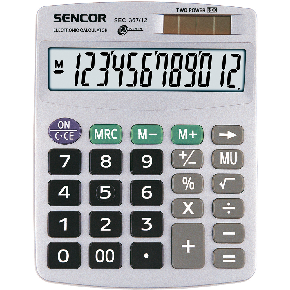Stolní kalkulačka SEC 367/12 DUAL SENCOR
