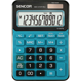 Stolní kalkulačka SEC 372T/BU modrá, SENCOR