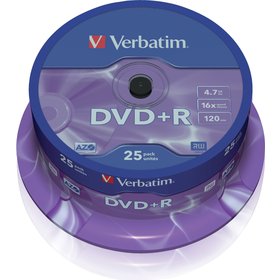 DVD+R - VERBATIM, 4,7GB, 16x 25SP