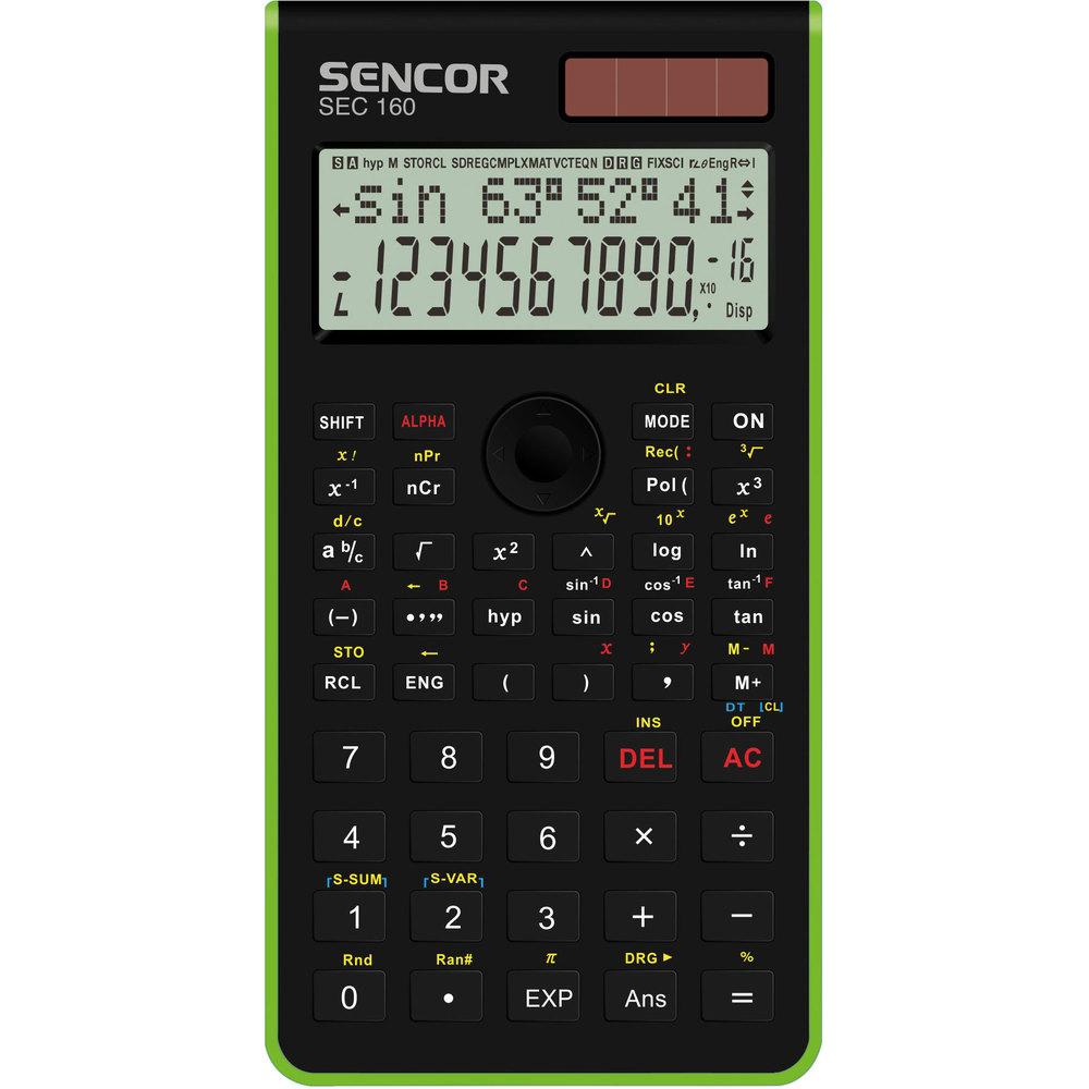 Školní kalkulačka SEC 160 GN zelená, SENCOR