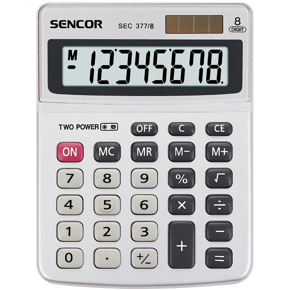 Stolní kalkulačka SEC 377/8 DUAL SENCOR