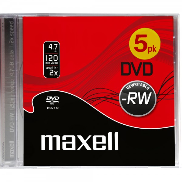 DVD-RW 4,7GB 2x 5PK JC 275524 MAXELL