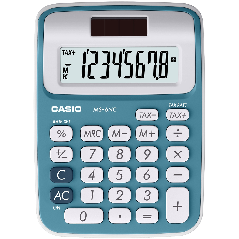 Kalkulačka MS 6 NC/BU modrá CASIO
