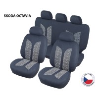 Autopotah Cappa Perfetto JQ Škoda Octavia černá/bílá