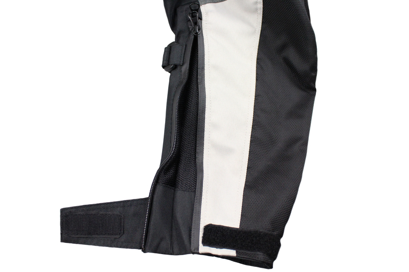 Bunda moto pánská FIORANO textilní šedá / bílá 3XL