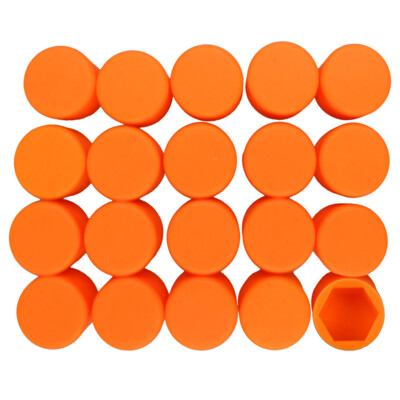 Kryty matic silikonové 20ks oranžové 17 mm