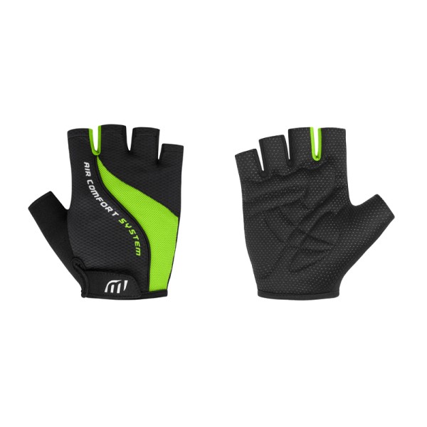 Cyklistické rukavice WISTA pánské černá/zelená S