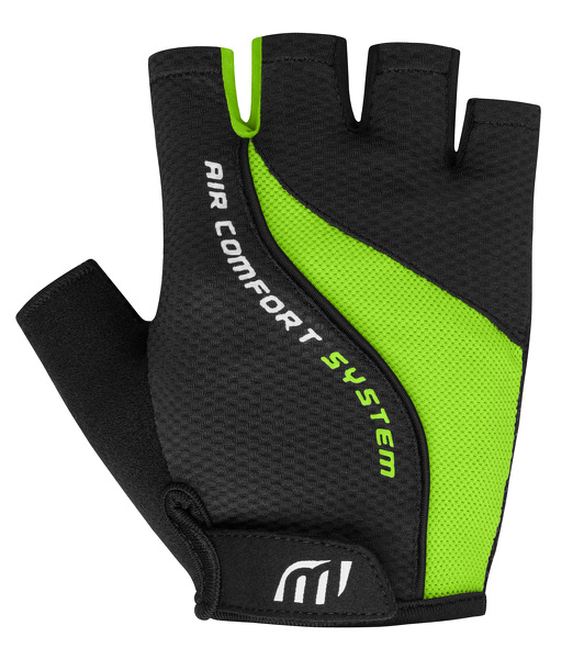 Cyklistické rukavice WISTA pánské černá/zelená XL