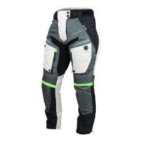 Kalhoty moto dámské FIORANO textilní šedé / bílé S