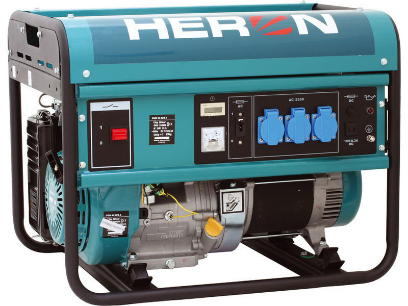 Elektrocentrála benzínová pro svařování 5,5 kW  HERON, EGM 55 AVR-1, 8896113