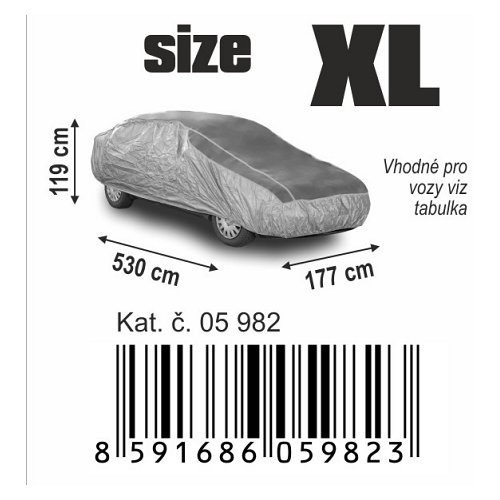 Plachta na automobil proti kroupám XL, COMPASS