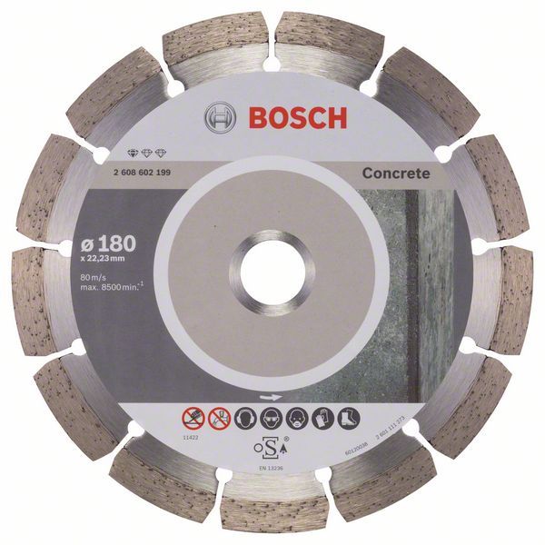 Diamantový dělicí kotouč Standard for Concrete - 180 x 22,23 x 2 x 10 mm - 3165140441278 BOSCH
