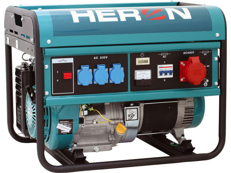 Elektrocentrála benzínová 13HP, 6,0kW (400V)/2,2kW (230V), HERON, 8896112