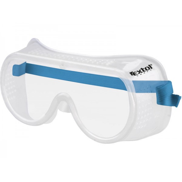 Brýle ochranné přímo větrané čirý polykarbonátový plochý zorník třídy F EXTOL CRAFT