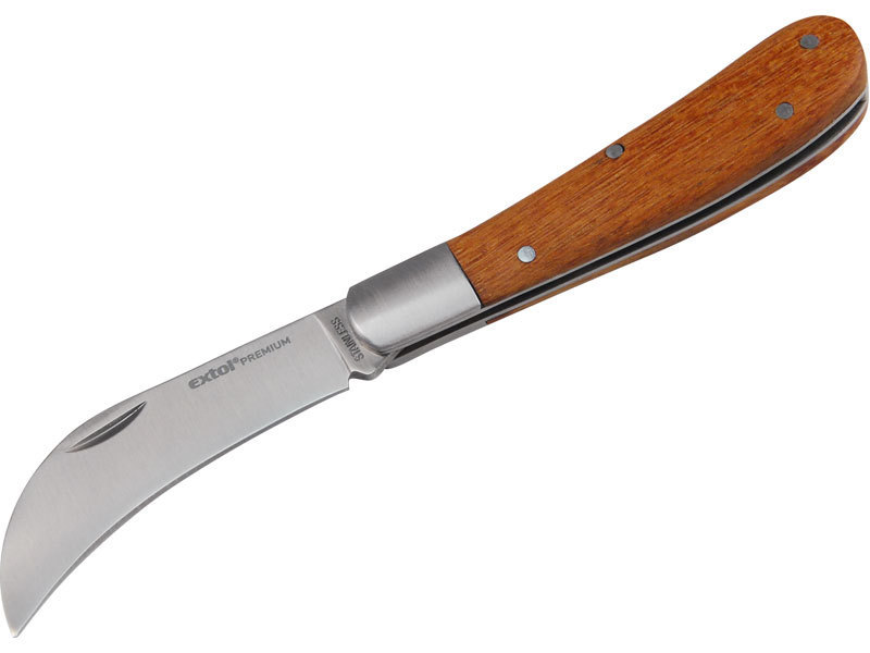 Nůž štěpařský zavírací nerez 170/100mm délka otevřeného nože 170mm EXTOL PREMIUM