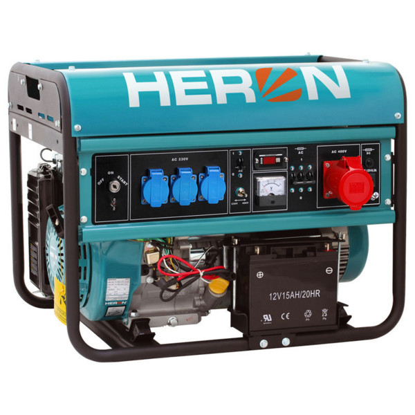 Elektrocentrála benzínová 6,8kW (400V) nebo 5,5kW (230V) HERON 8896120 EGM 65 AVR-3E