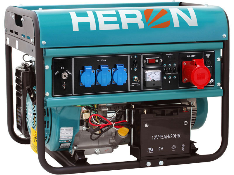 Elektrocentrála benzínová 6,8kW (400V) nebo 5,5kW (230V) HERON 8896120 EGM 65 AVR-3E
