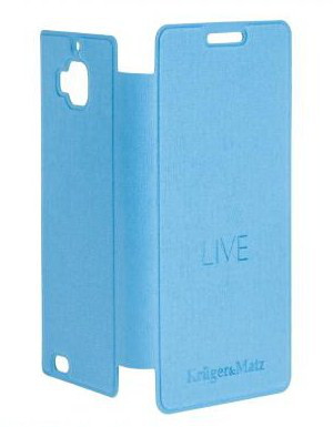 Flipové pouzdro Kruger&amp;Matz LIVE KM0033 pro mobilní telefon, modré