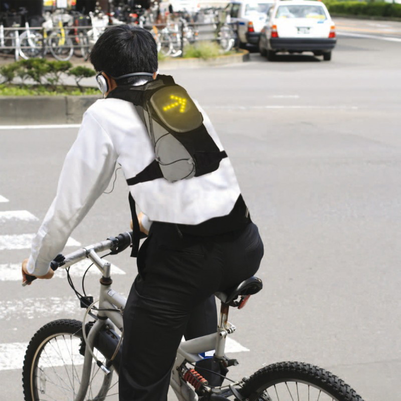 Cyklistický batoh ClipSonic technology TEA150, černo-šedý