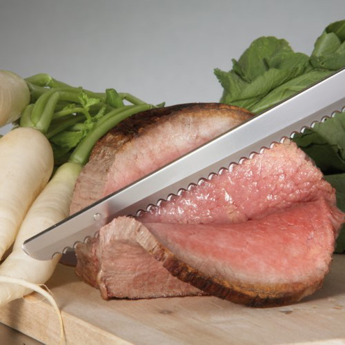 Elektrický nůž s dřevěným stojanem Gastroback 41600, 120W