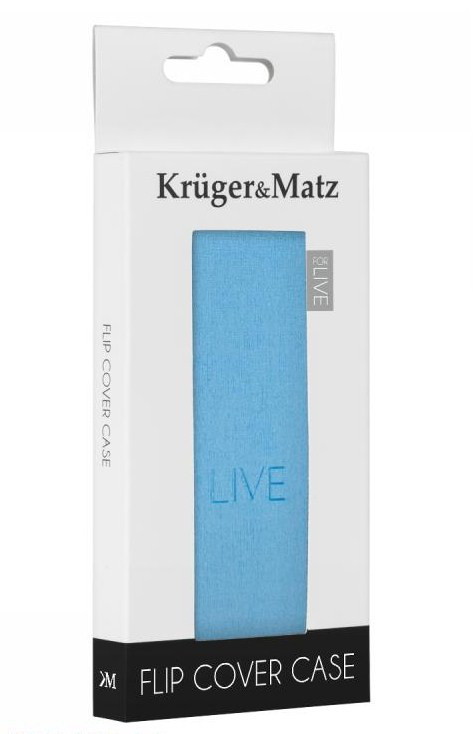 Flipové pouzdro Kruger&amp;Matz LIVE KM0033 pro mobilní telefon, modré