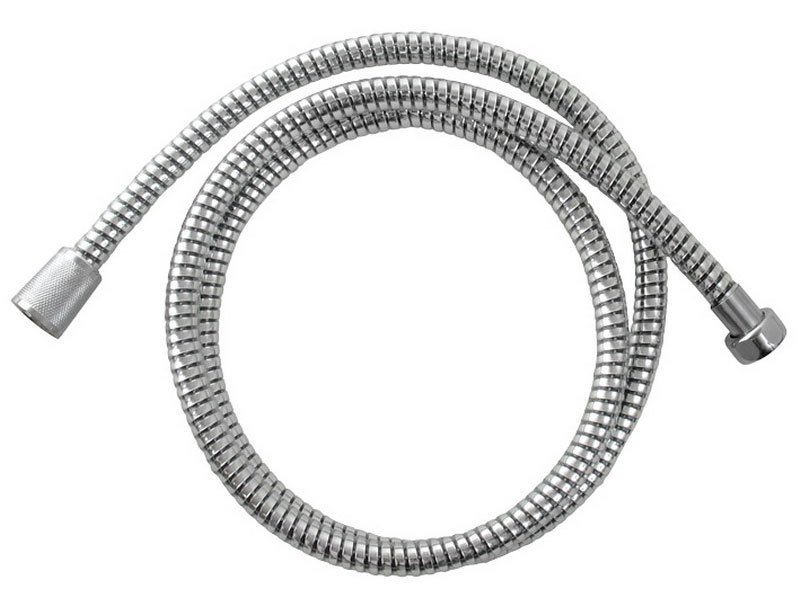 Hadice sprchová, černo/stříbrná PVC, 150 cm, rotační, PVC, VIKING