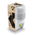 Odpadkový koš SORTIBOX popelavě šedý - 4x25L