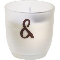 Svíčka ve skle s nápisem - symbol AND