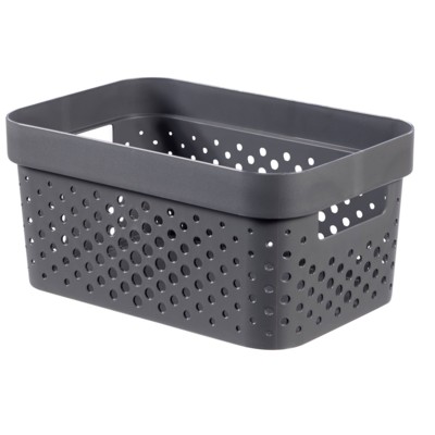 Úložný box INFINITY 4,5l recyklovaný plast tmavě šedý