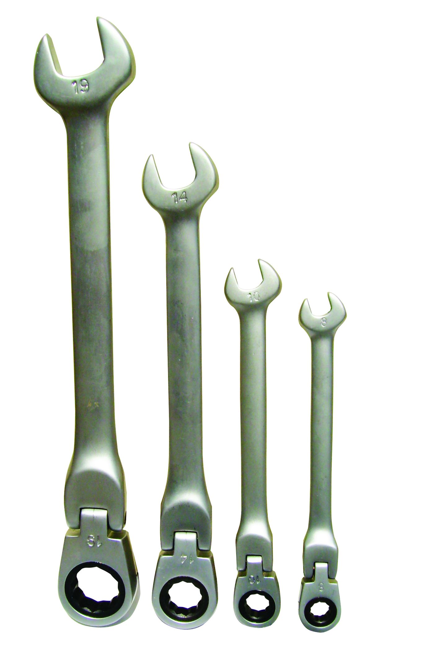 Set kombinovaných očko-ráčnových klíčů ASIST 20-2424, 4 ks