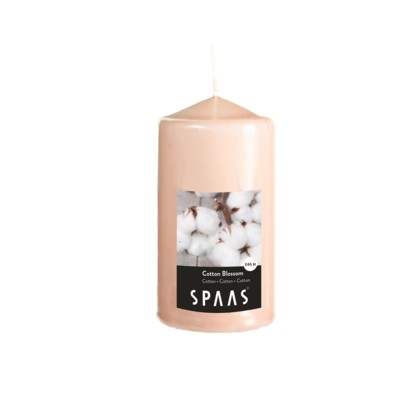 SPAAS Vonná svíčka válec květ bavlny 8x15cm