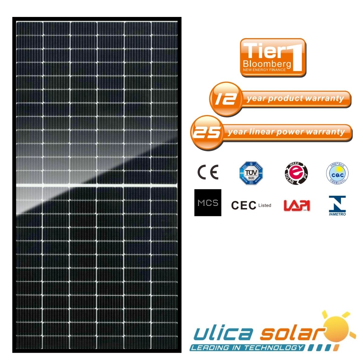 Solární panel Ulica MONO 455-144, 455W