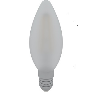 LED žárovka svíčka matná E14 4W 420lm 4200K