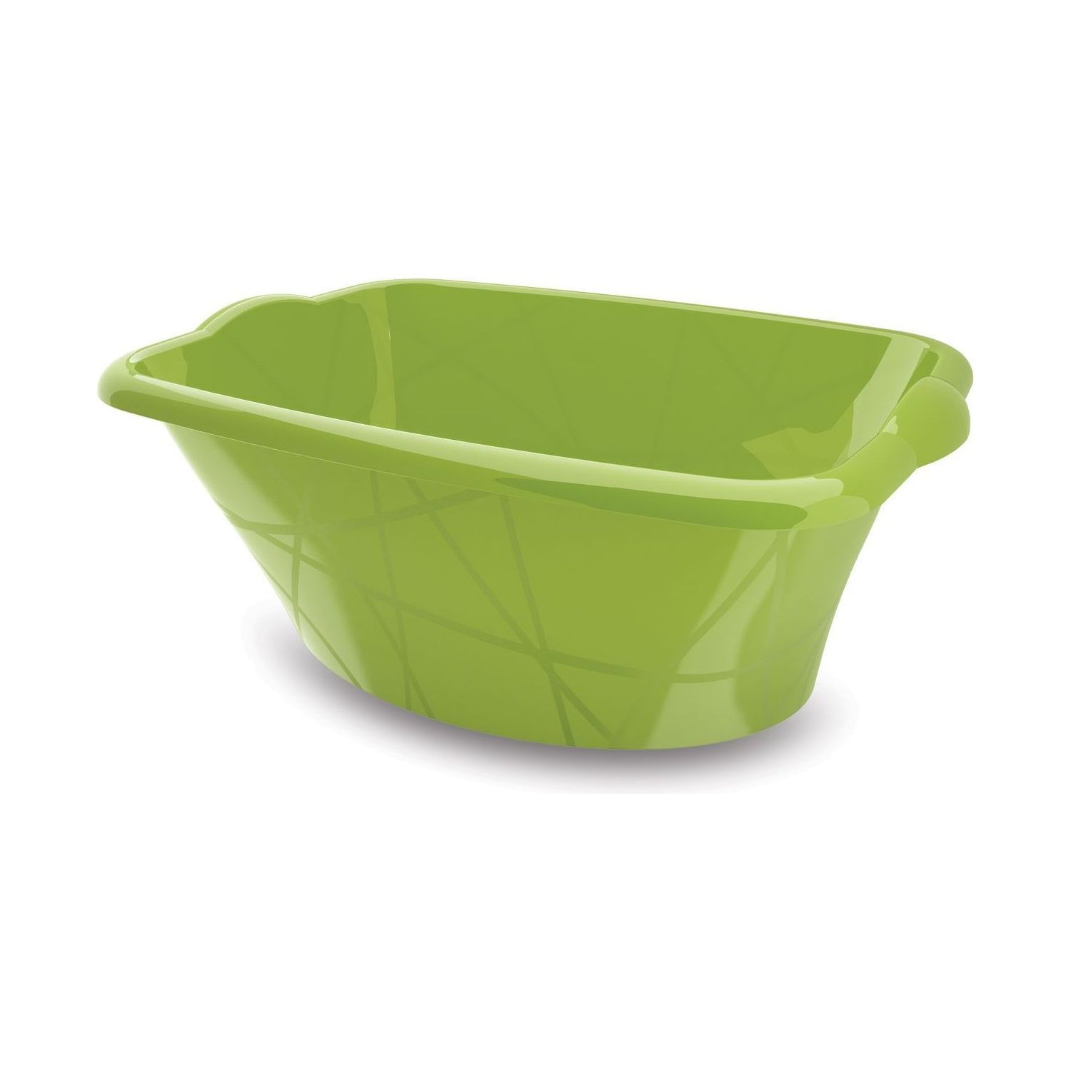 Umývadlo plastové obdélníkové M - zelené 14 litrů