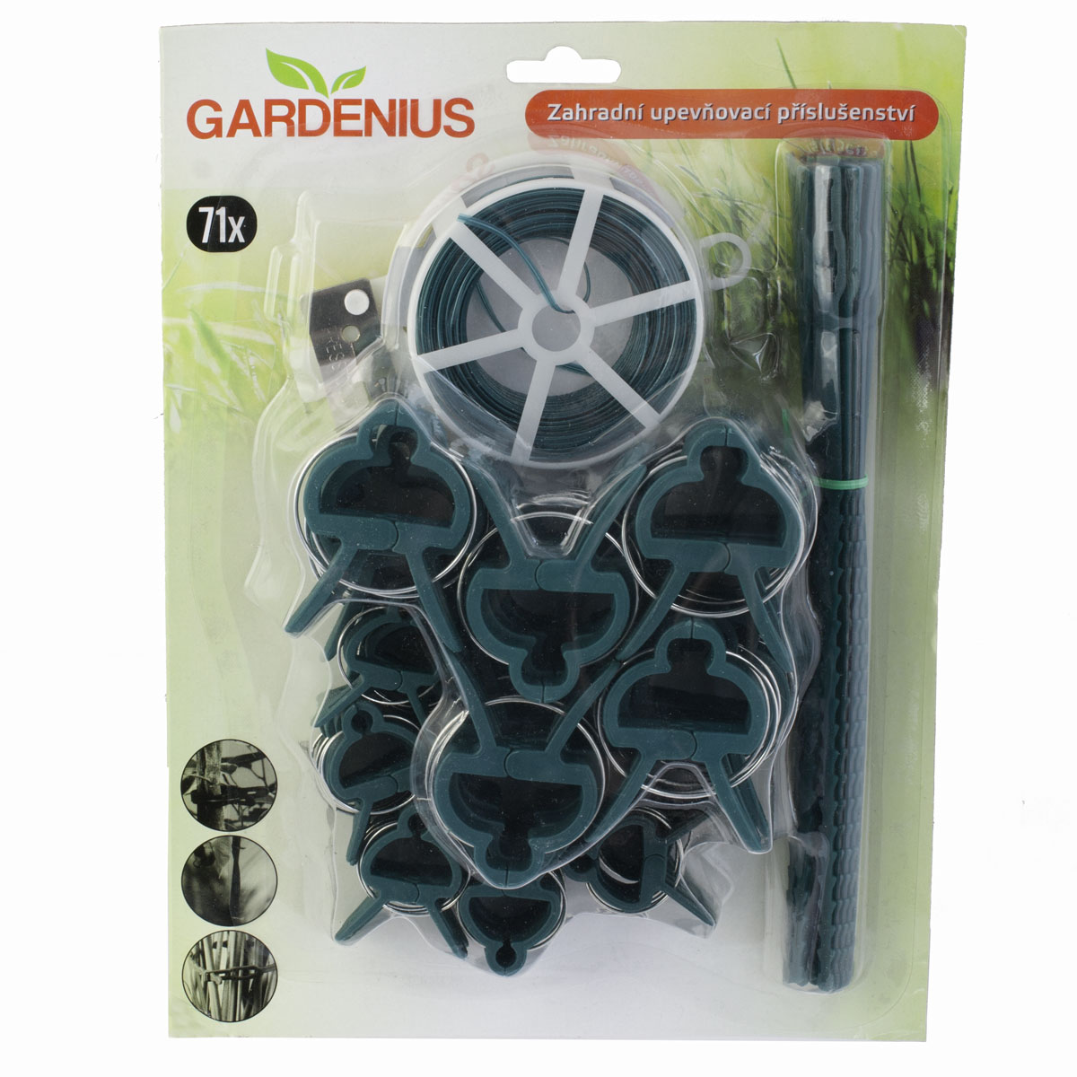 Zahradní upevňovací příslušenství 71 dílů Gardenius (AKCE 2+1 ZDARMA)