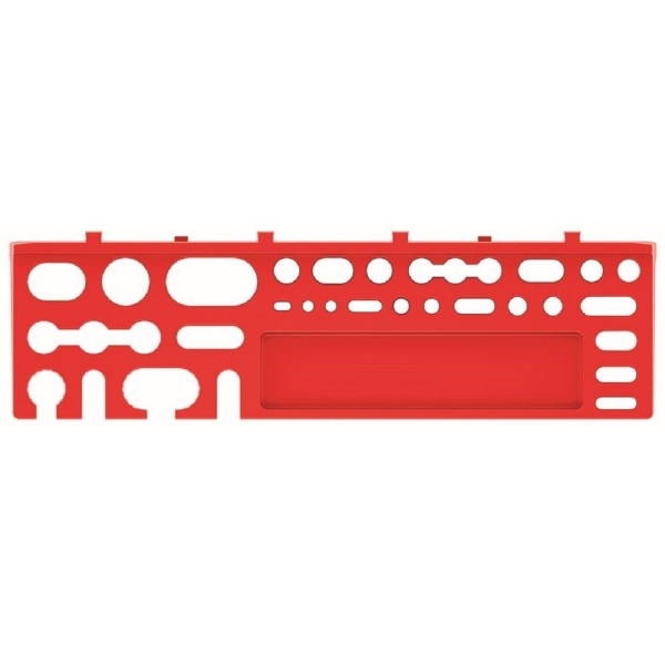 Sada držáků na nářadí BINEER SHELFS 384x111mm, červená, 2 ks