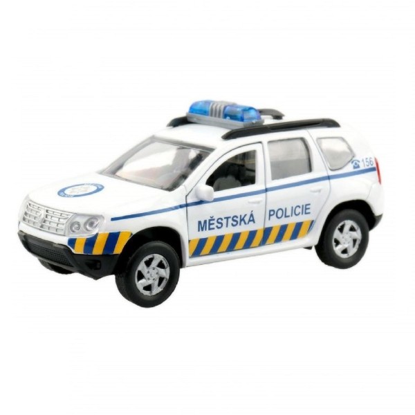 SUV auto policie se světlem a zvukem 10 cm
