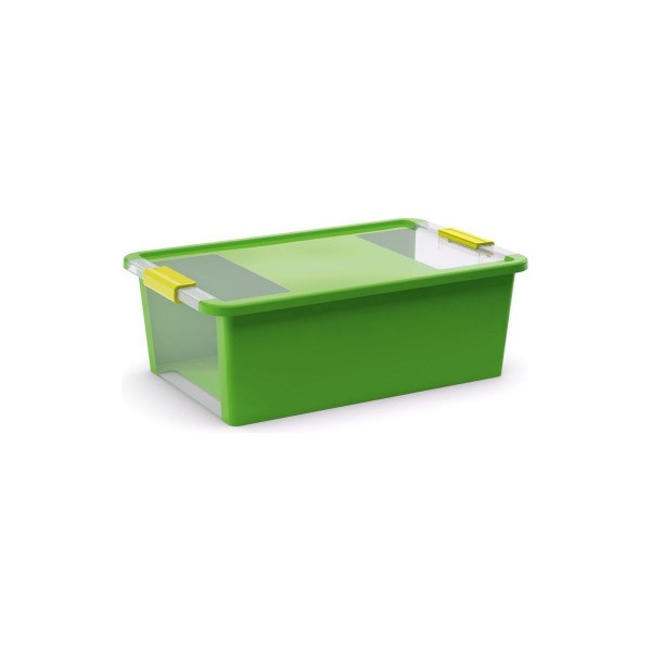 Úložný Bi box M, plastový 26 litrů průhledná/zelená