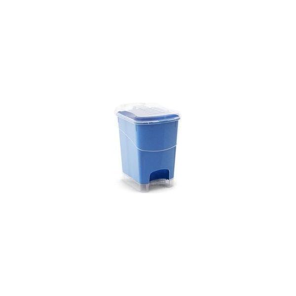 Odpadkový koš Koral Bin L, průhledný / modrý 20L