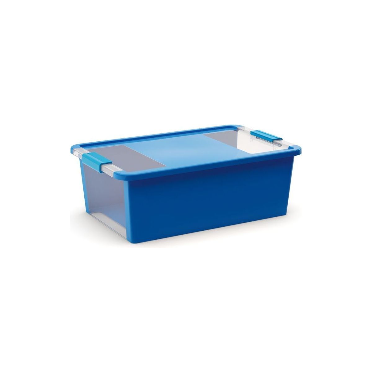 Úložný Bi box M, plastový  26 litrů průhledný/modrý