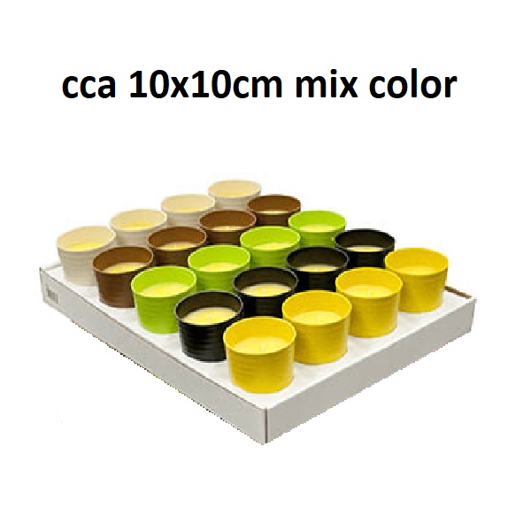 Zahradní svíčky Citronella 10x10cm, mix color, 1 ks