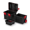 Modulární kufr HEAVY černý 450x360x640 s plastovými zámky